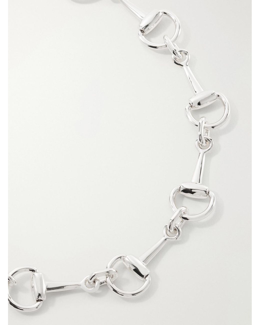 Gucci Natural Horsebit-Tone Necklace