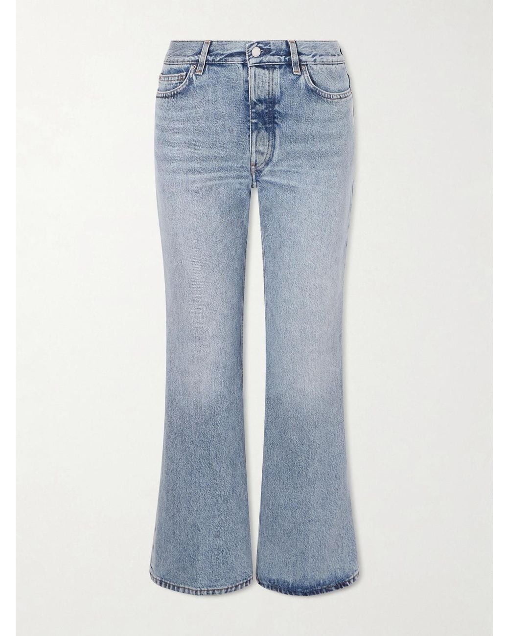 Totême Blue Kick Organic Flared Jeans
