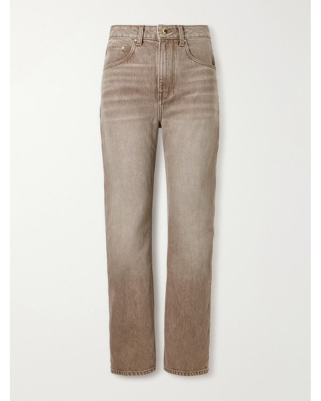 OSSOU Natural Drift High-Rise Straight-Leg Jeans