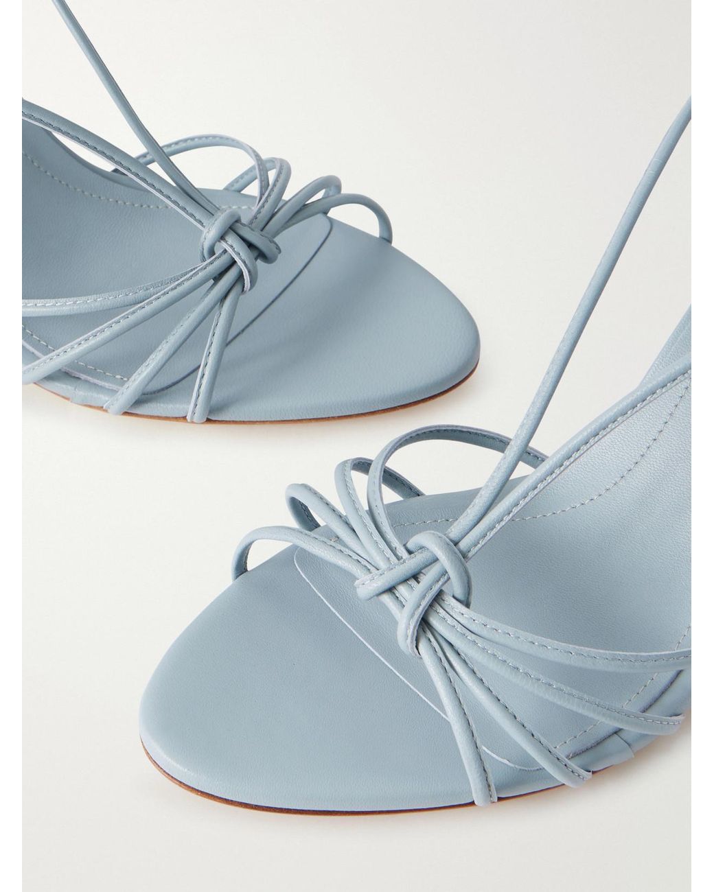 Aeyde Blue Solange Leather Sandals