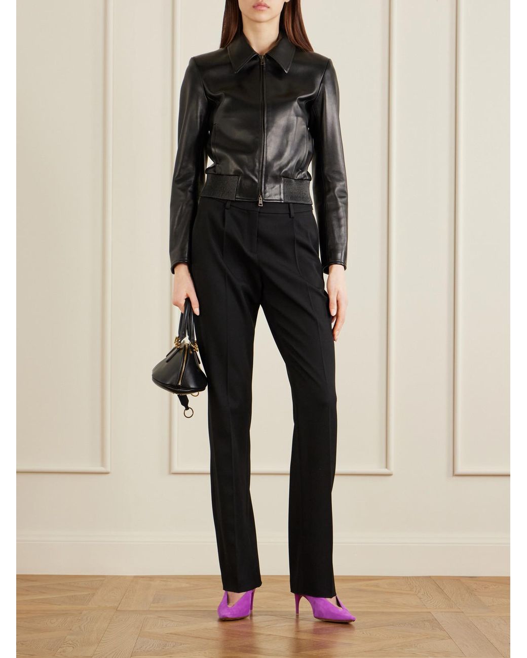 Balenciaga Black Leather Jacket