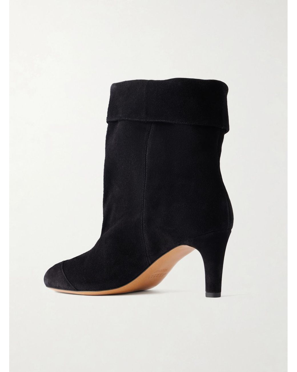 Isabel Marant Black Eldra Suede Ankle Boots