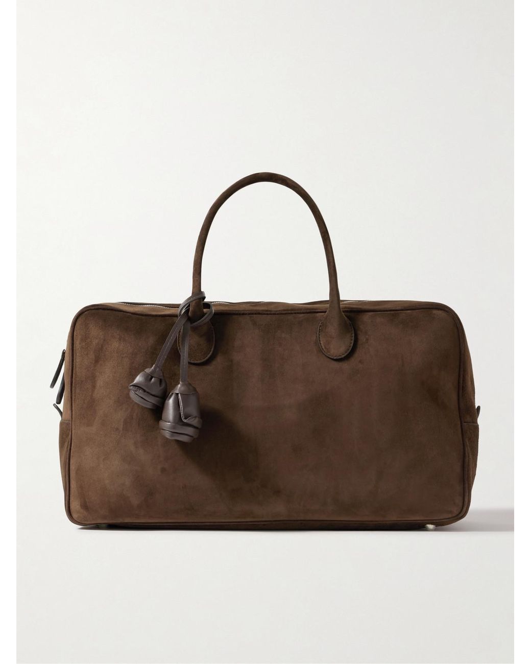 Magda Butrym Brown Brigitte Large Leather-Trimmed Suede Tote