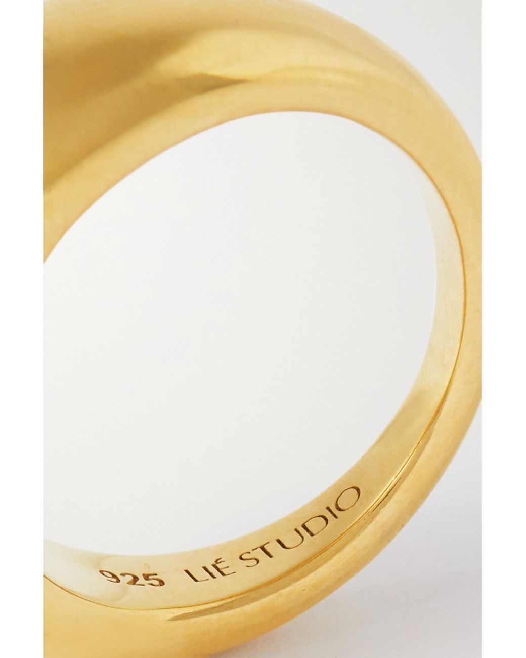 LIE STUDIO Metallic The Anna-Plated Ring