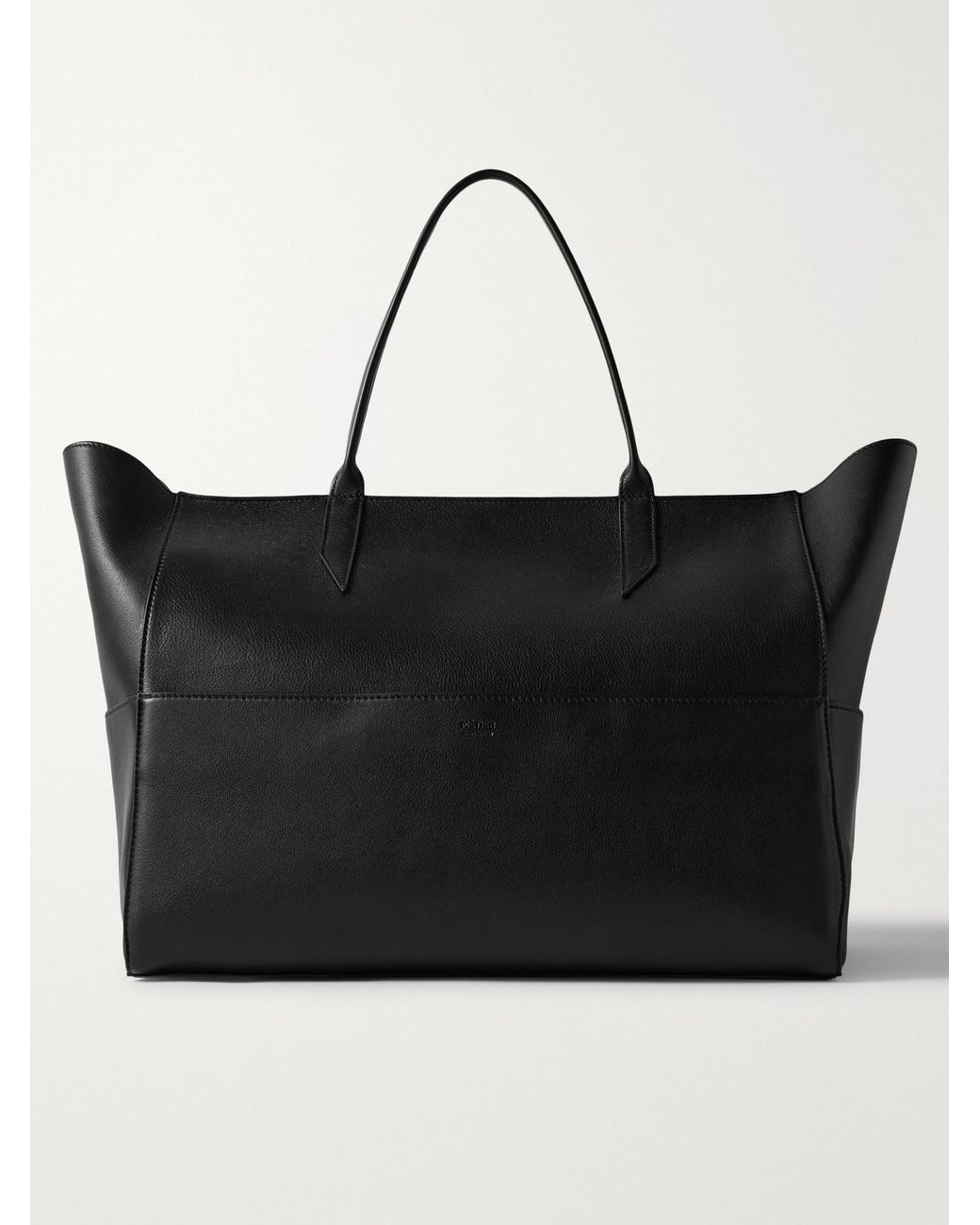 Metier Black Incognito Cabas Large Leather Tote