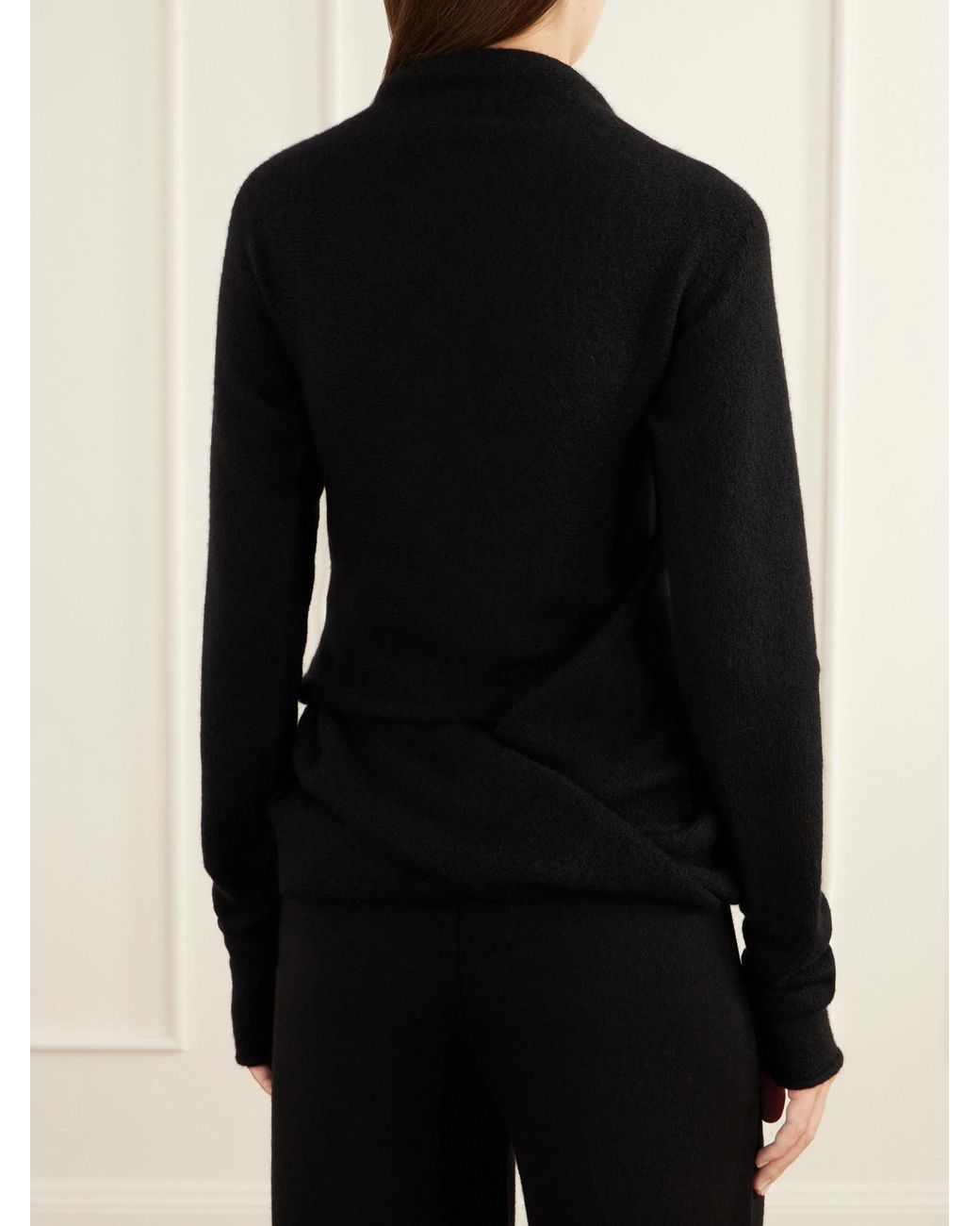Lauren Manoogian Blue Soft Mobius Alpaca And Cashmere-Blend Wrap Cardigan