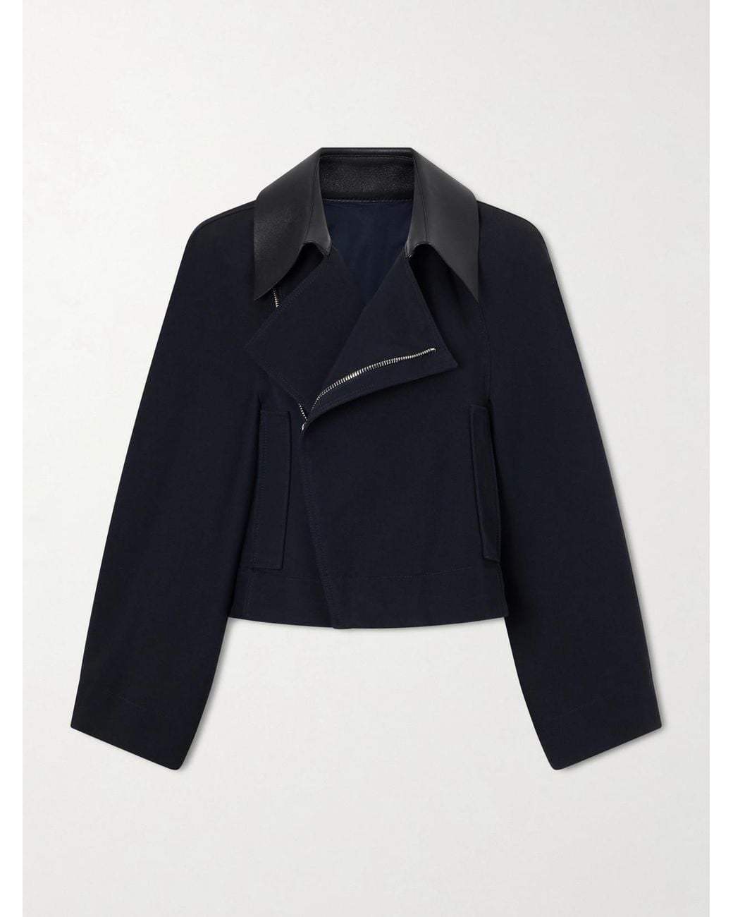 Givenchy Blue Cotton And Wool-Blend Gabardine Jacket
