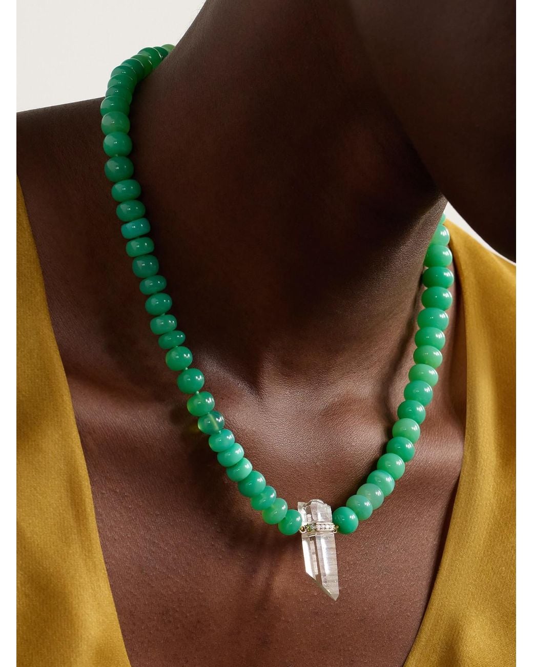JIA JIA Green Multi-Stone Necklace
