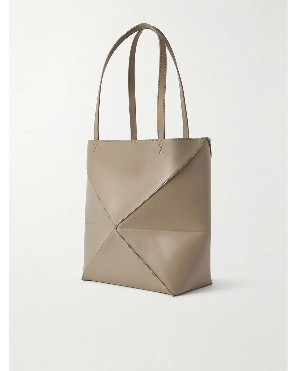 Loewe Natural Puzzle Fold Convertible Medium Leather Tote