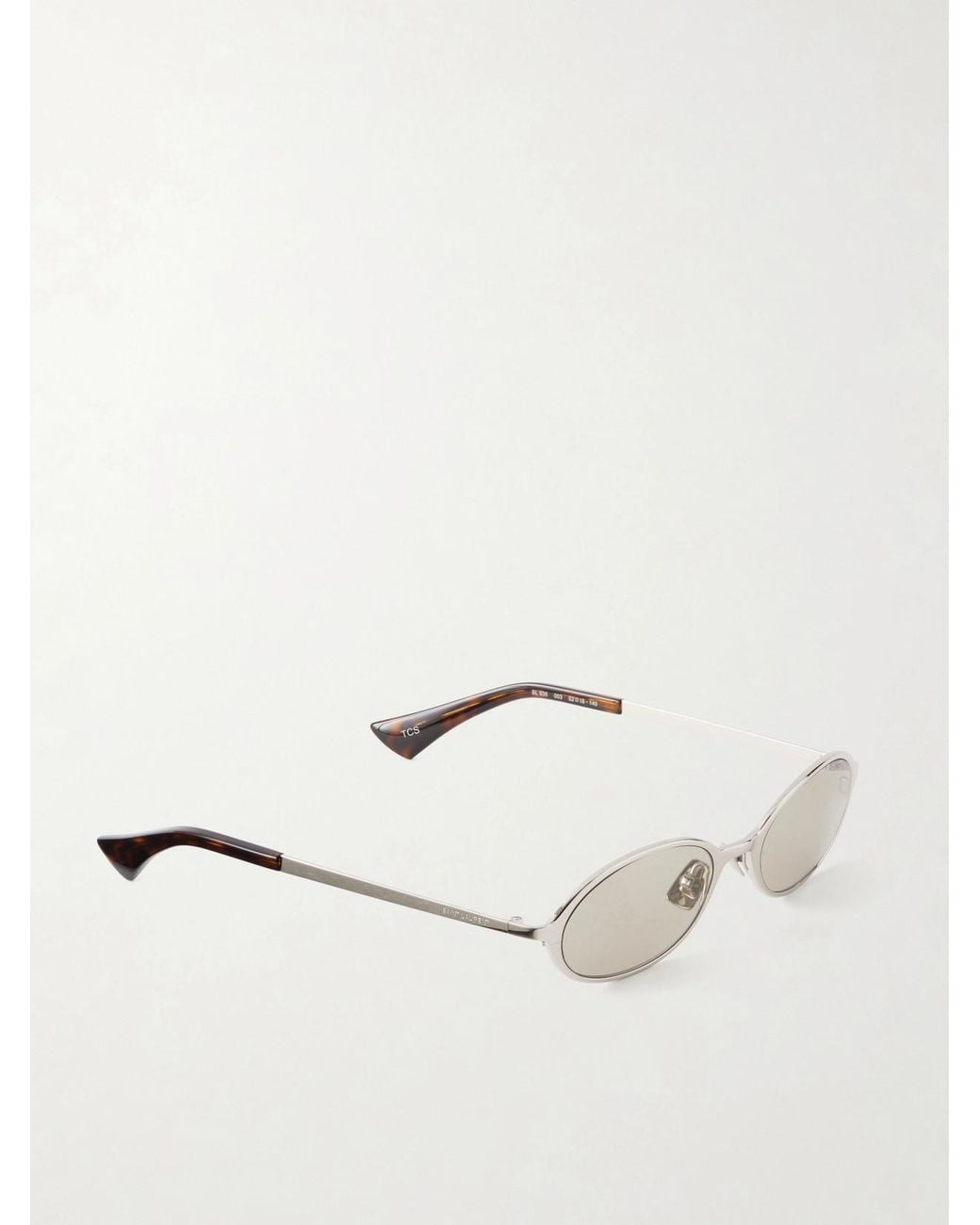 Saint Laurent Natural Sl 935 Round-Frame-Tone Sunglasses