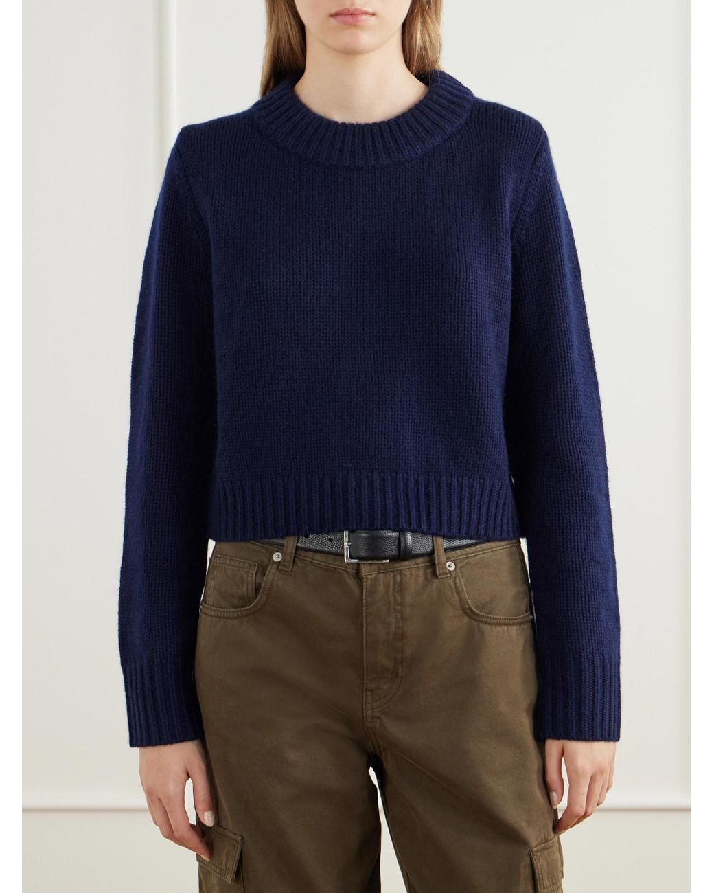 La Ligne Blue Marin Wool And Cashmere-Blend Sweater