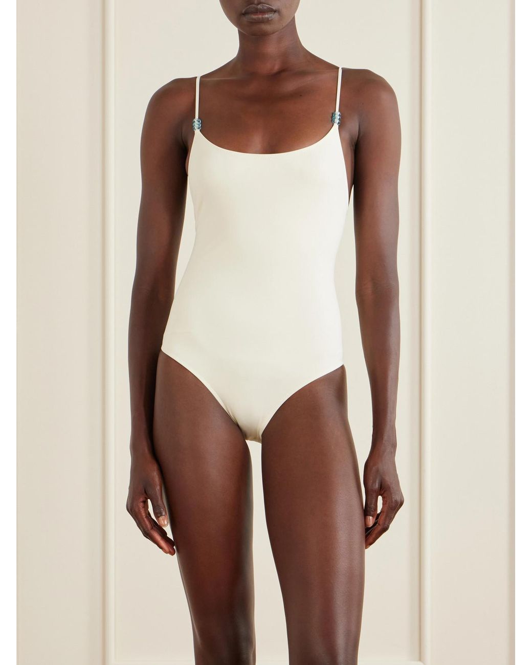 Lido White Trentasei Embellished One-Piece