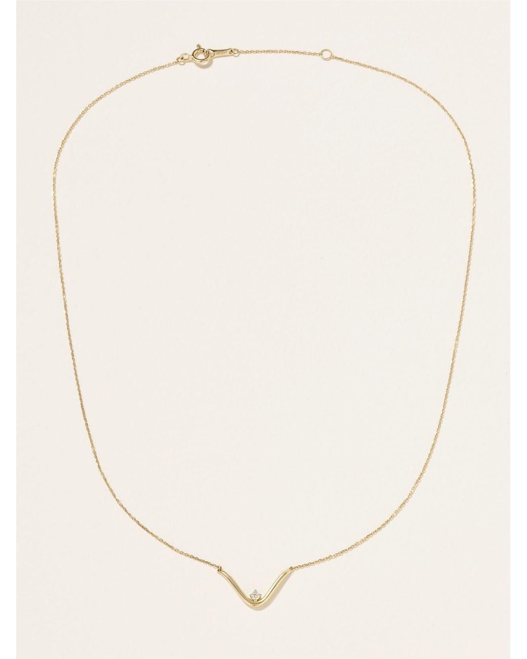 Mizuki Natural 14-Karat Diamond Necklace