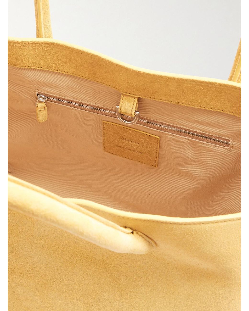 LIE STUDIO Natural The Grace Suede Tote