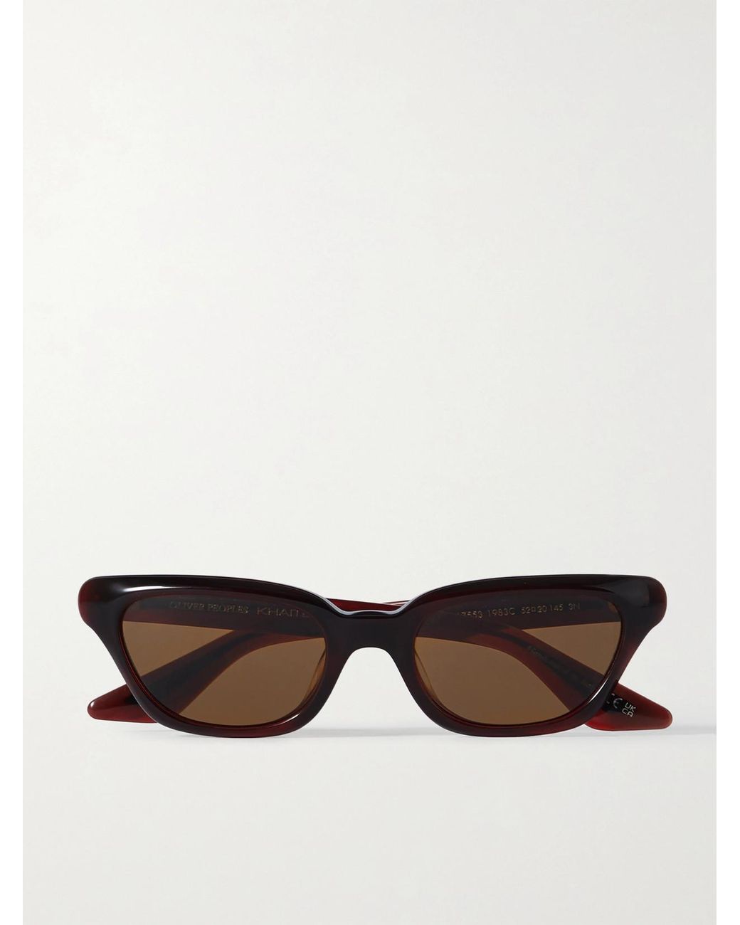 Oliver Peoples Khaite 1983C Cat-Eye Acetate And-Tone Sunglasses in
