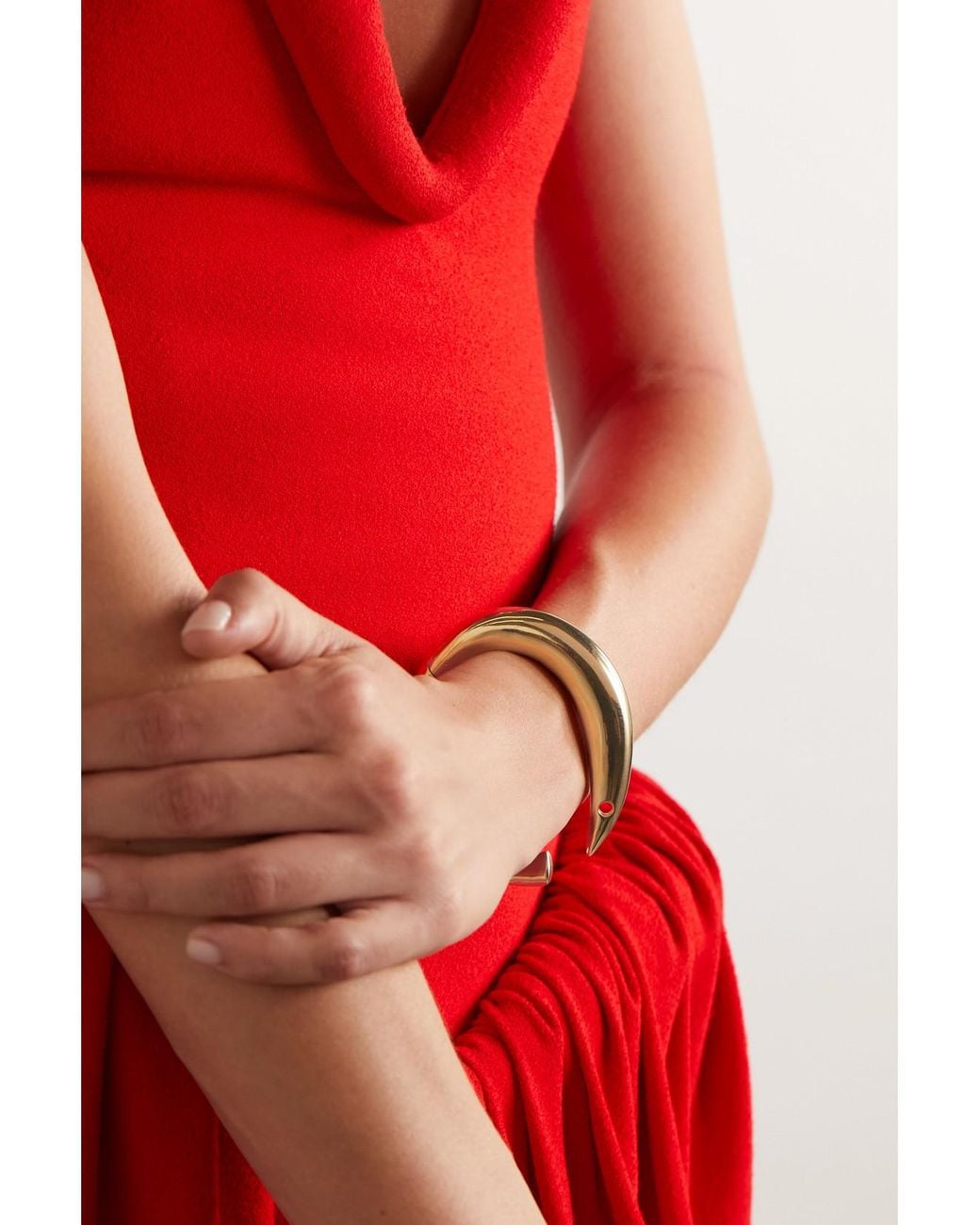 Bottega Veneta Natural Vermeil Cuff