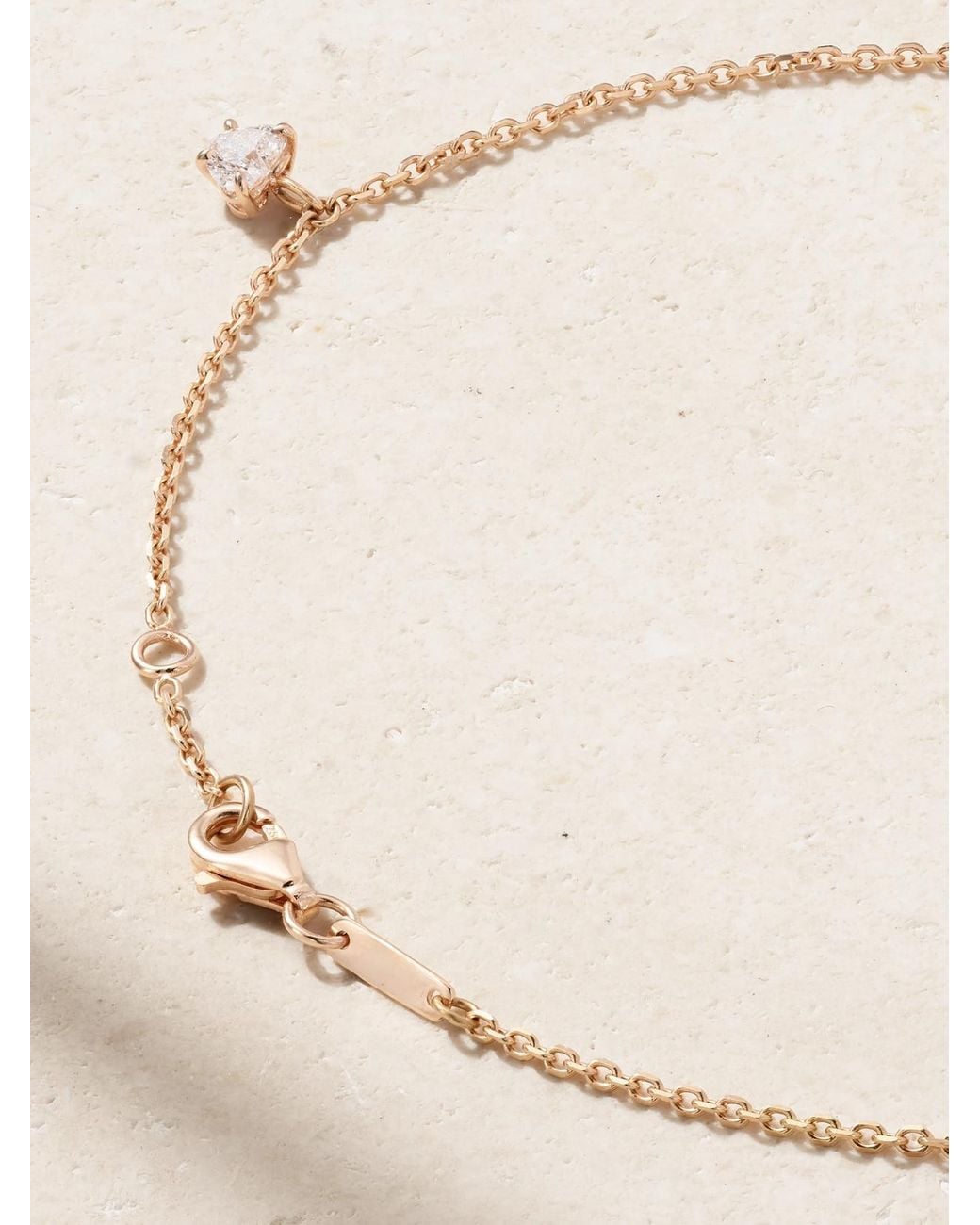 Anita Ko Natural 18-Karat Rose Diamond Anklet