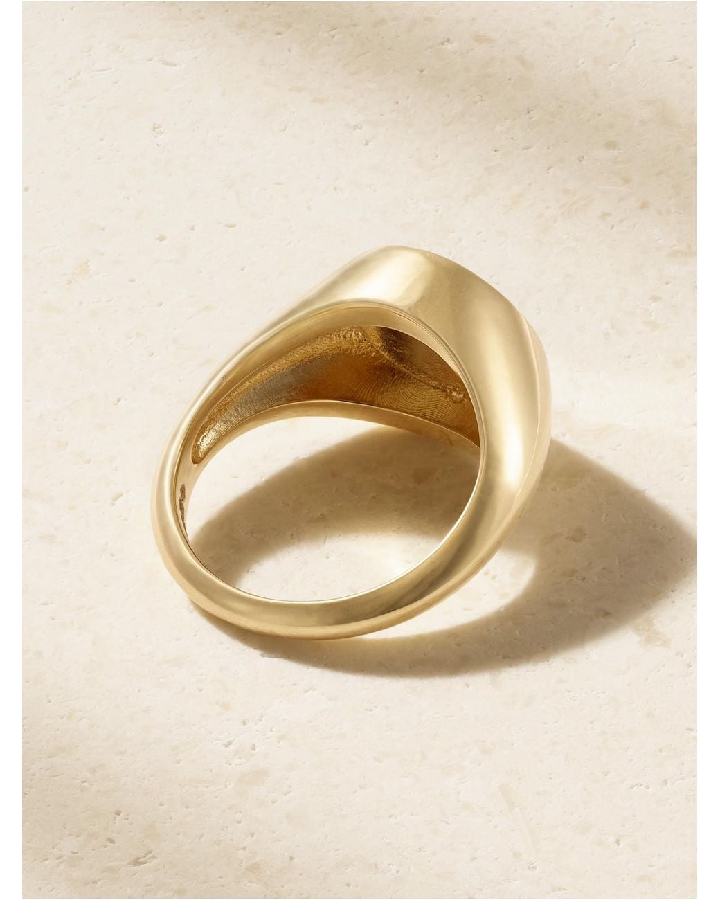 Jennifer Meyer Natural Good Luck & Clover 18-Karat Signet Ring