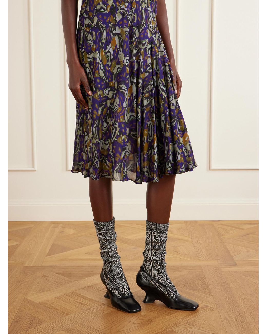 Dries Van Noten Black Leather Pumps