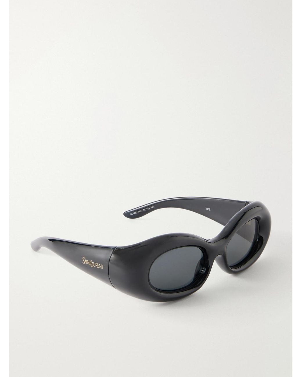 Saint Laurent Black Sl 968 Round-Frame Injected Sunglasses
