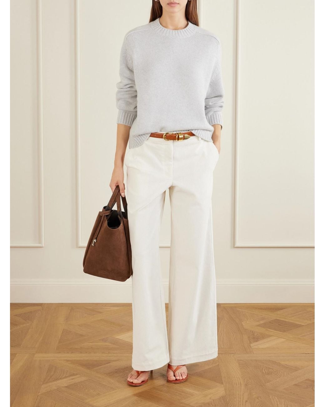 Tod's Brown Apa Secchiello Piccolo Suede Shoulder Bag
