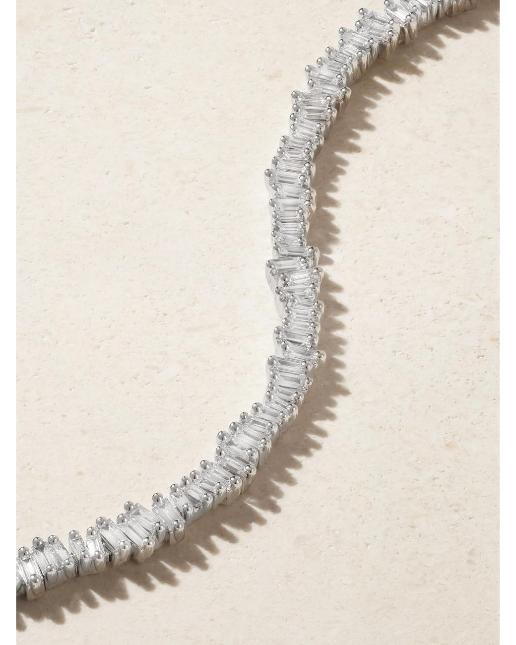 Suzanne Kalan Natural 18-Karat Diamond Tennis Bracelet