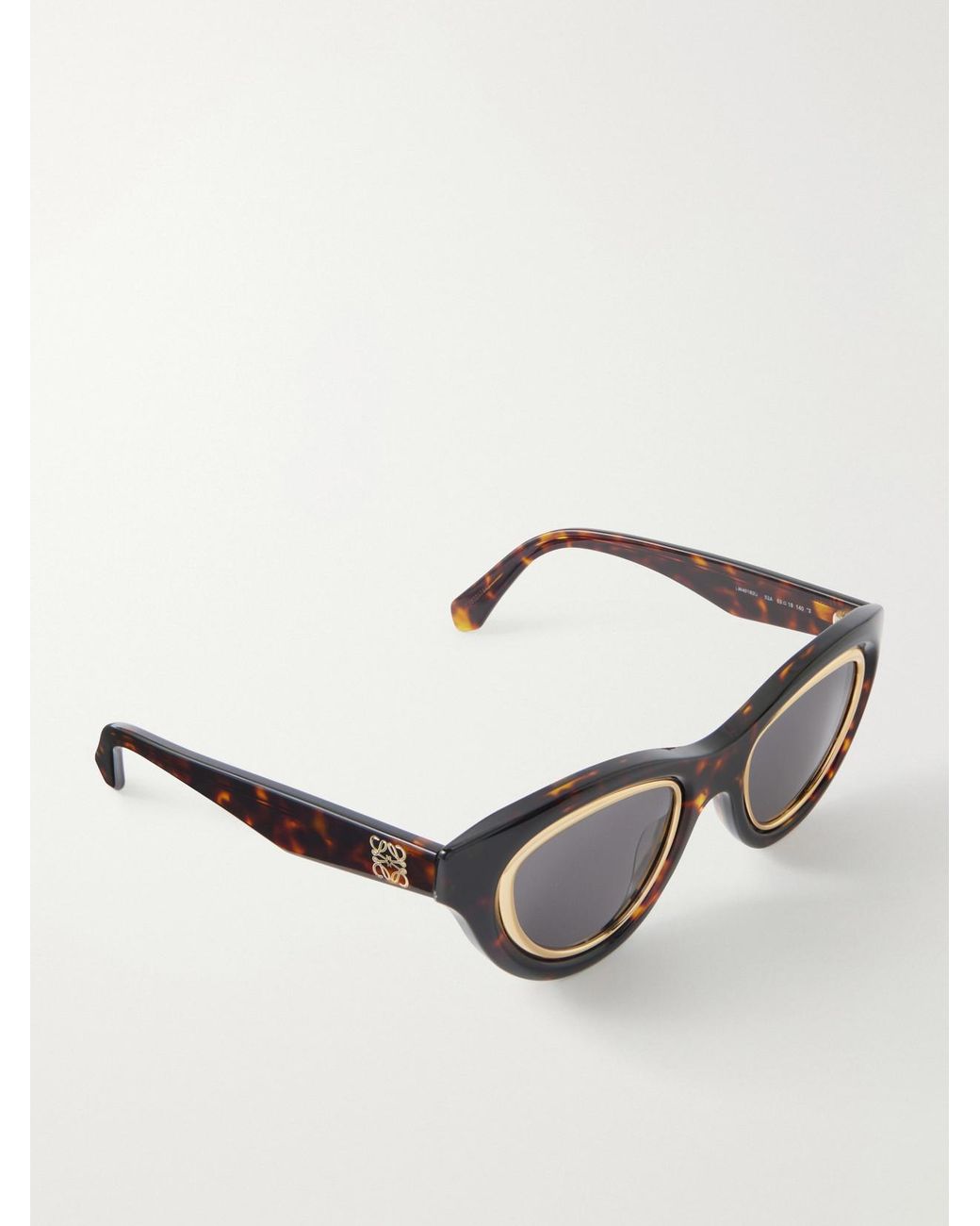 Loewe Multicolor Anagram Cat-Eye Acetate And-Tone Sunglasses
