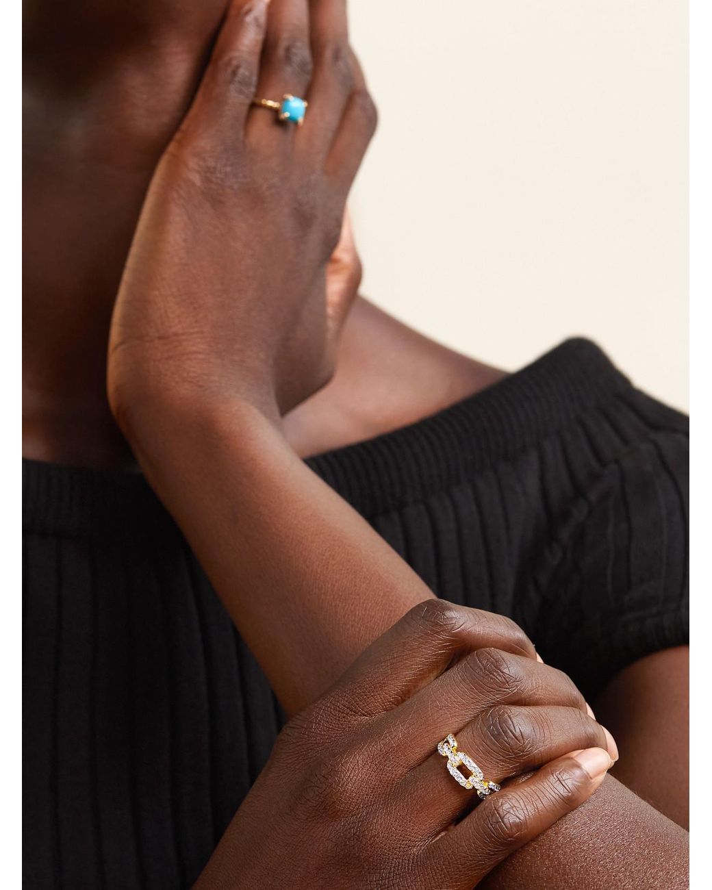 David Yurman Natural Stax 18-Karat Diamond Ring