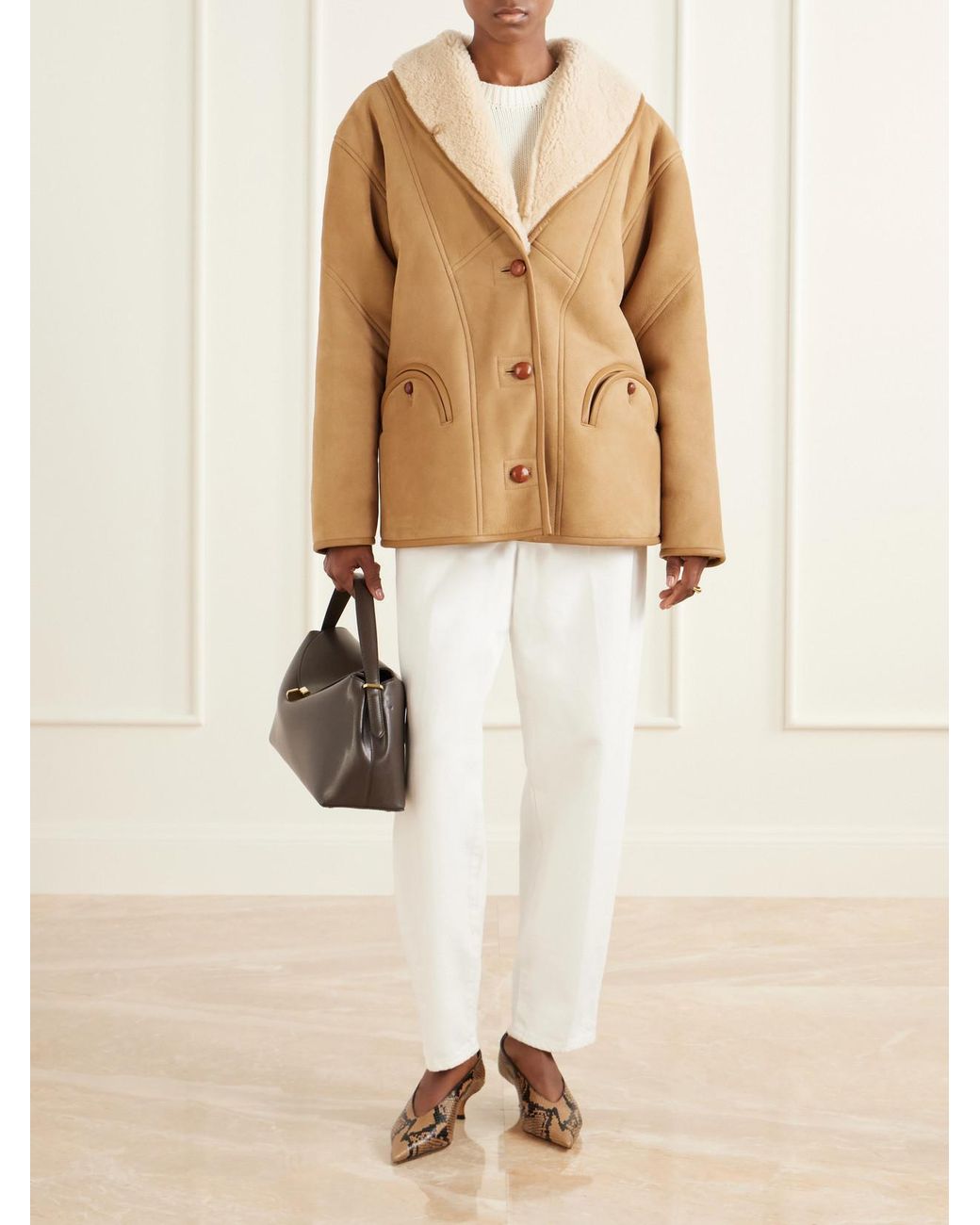 Blazé Milano Natural Tatoosh Shearling Jacket