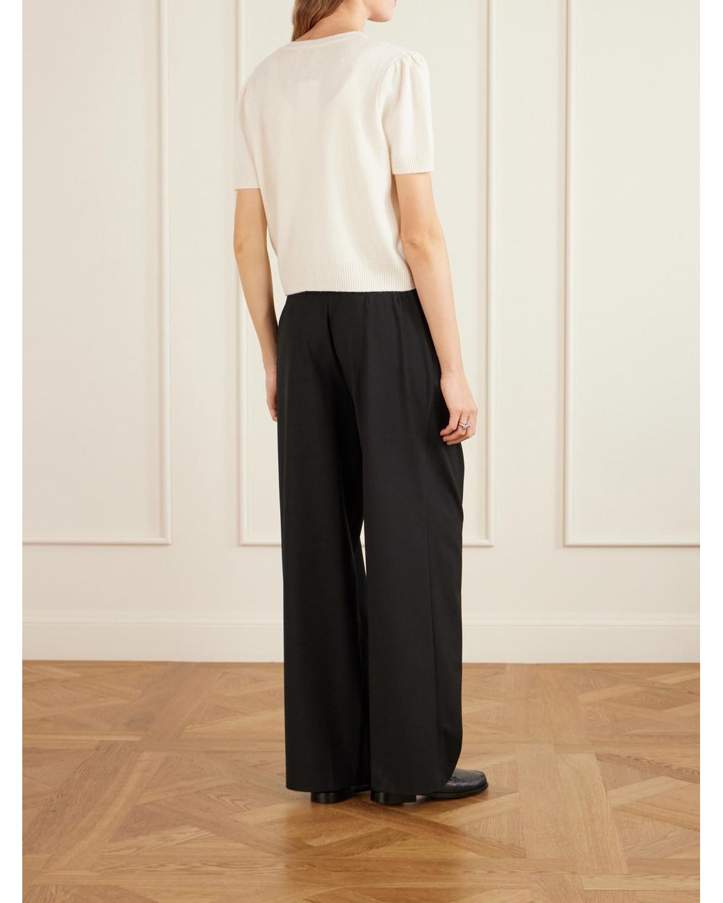 Anine Bing White Gracie Cashmere Cardigan