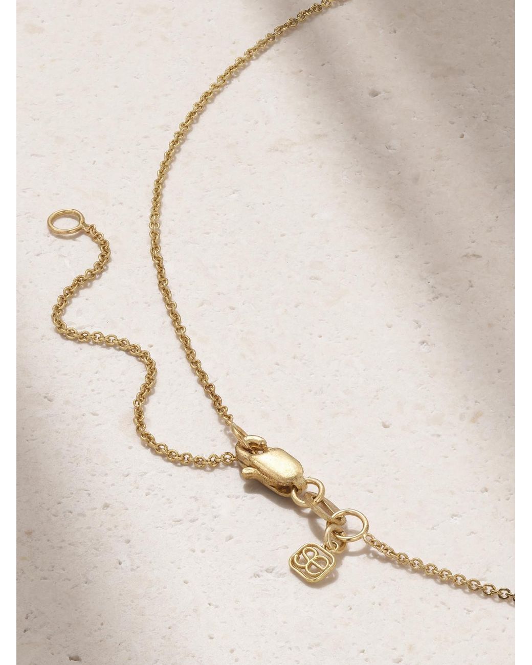 Sydney Evan White Starfish 14-Karat Diamond Necklace