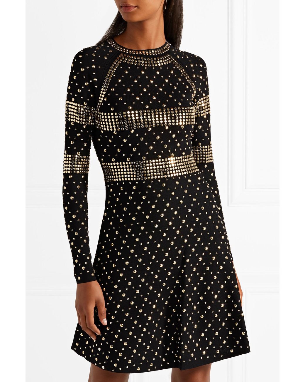 michael kors studded stretch knit dress