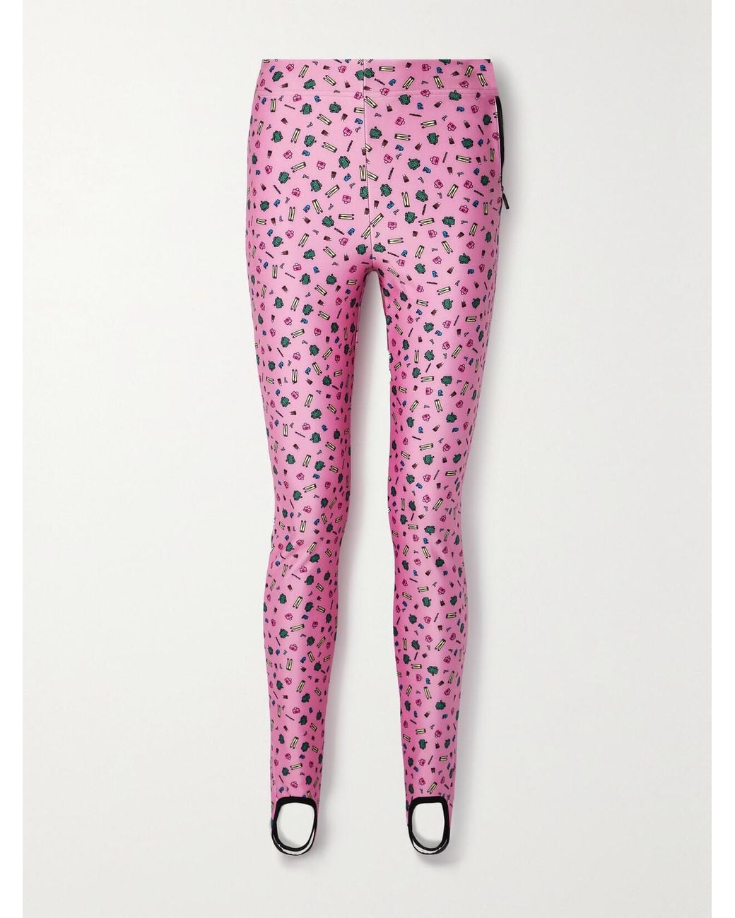 Moncler Genius Pink 3 Moncler Grenoble Printed Stretch-Jersey Stirrup Pants