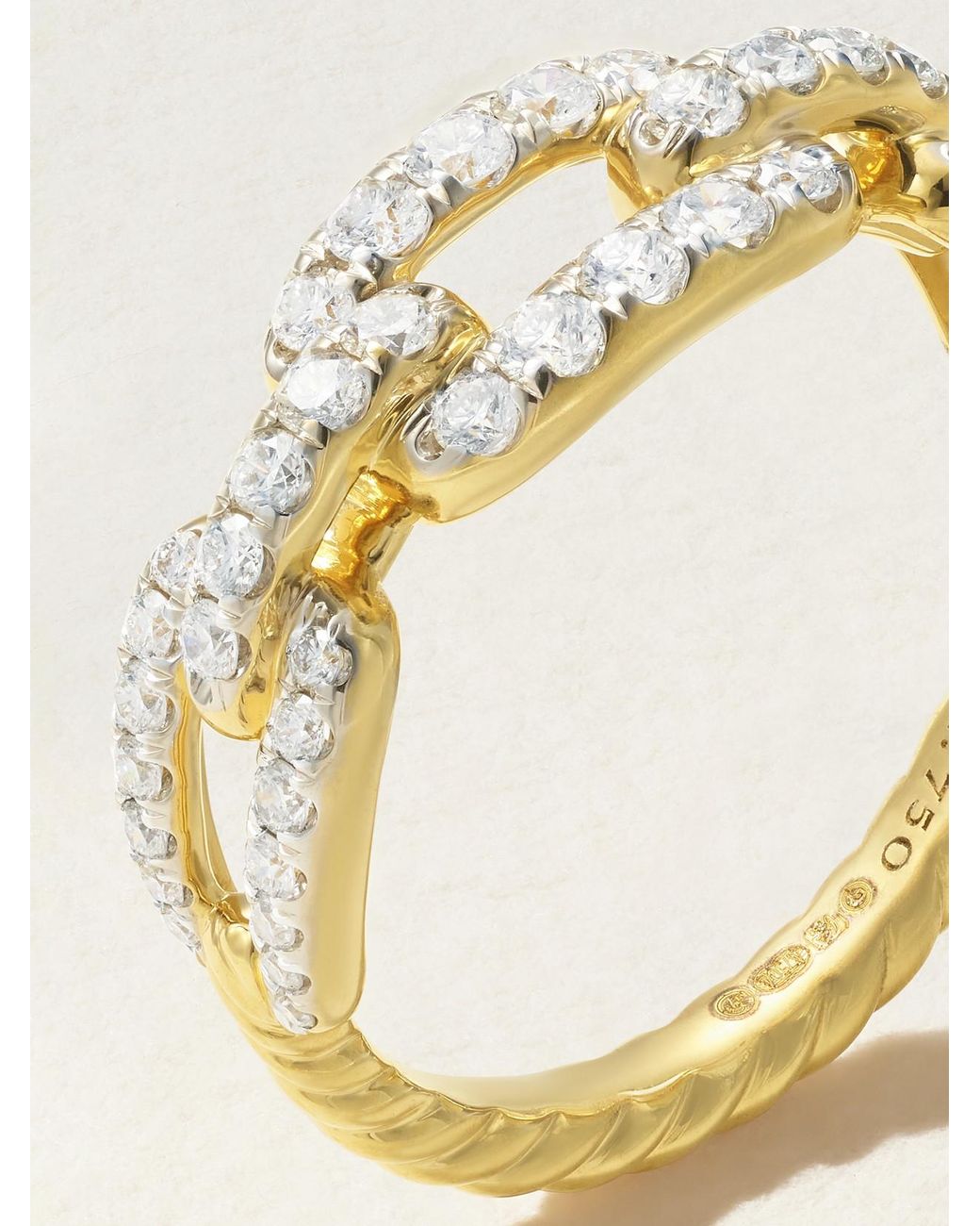 David Yurman Natural Stax 18-Karat Diamond Ring