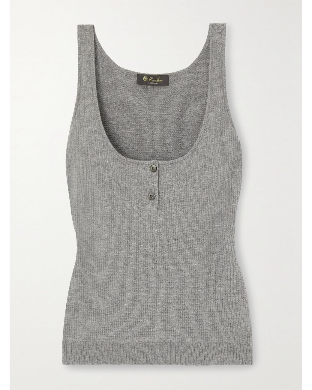 Loro Piana Gray Cashmere Tank