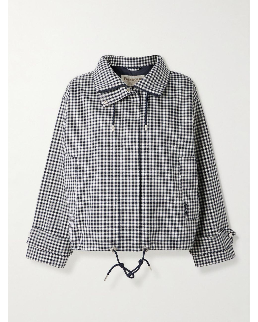Barbour Blue Bronwyn Gingham Twill Jacket