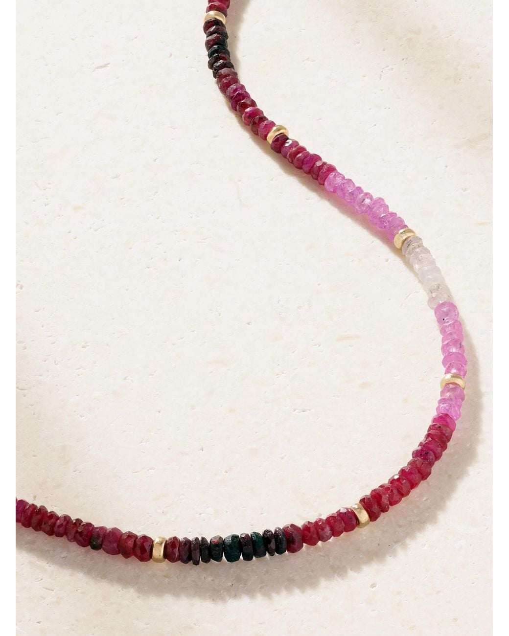 JIA JIA Natural Arizona 14-Karat Ruby Necklace