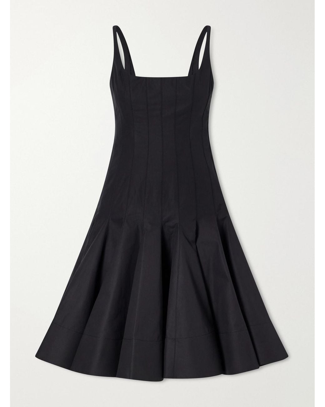 Jacquemus Black La Robe Agave Cotton Mini Dress