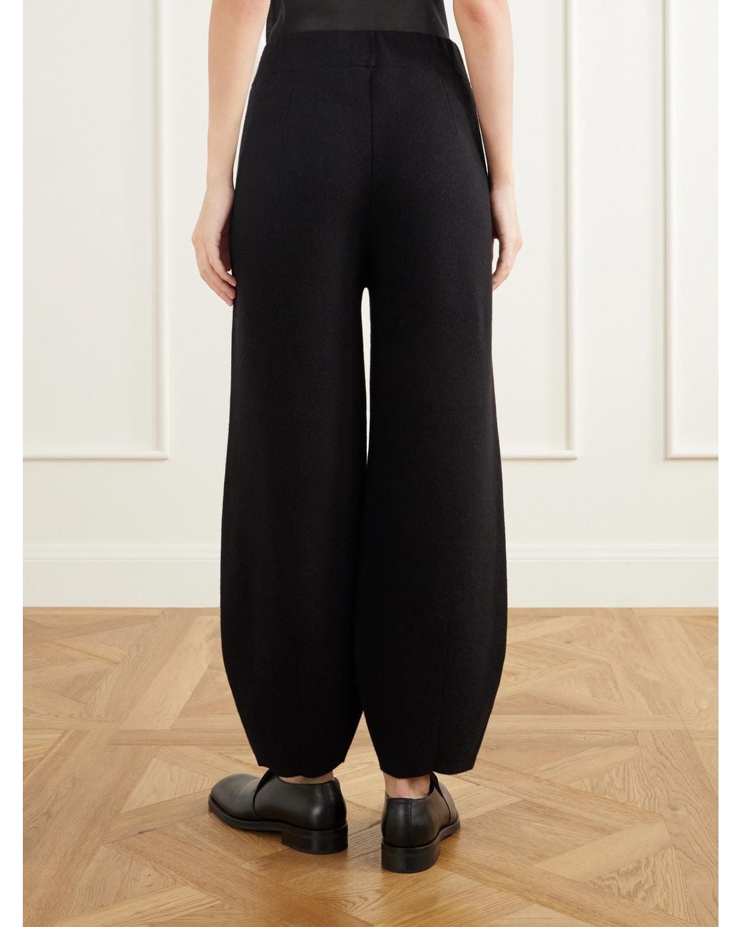 Lauren Manoogian Blue Merino Wool, Alpaca And Pima Cotton-Blend Knitted Tapered Pants
