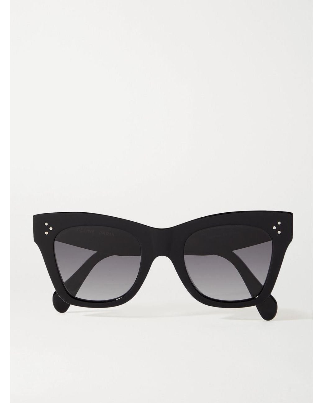 Céline Black Oversized Cat-Eye Acetate Sunglasses