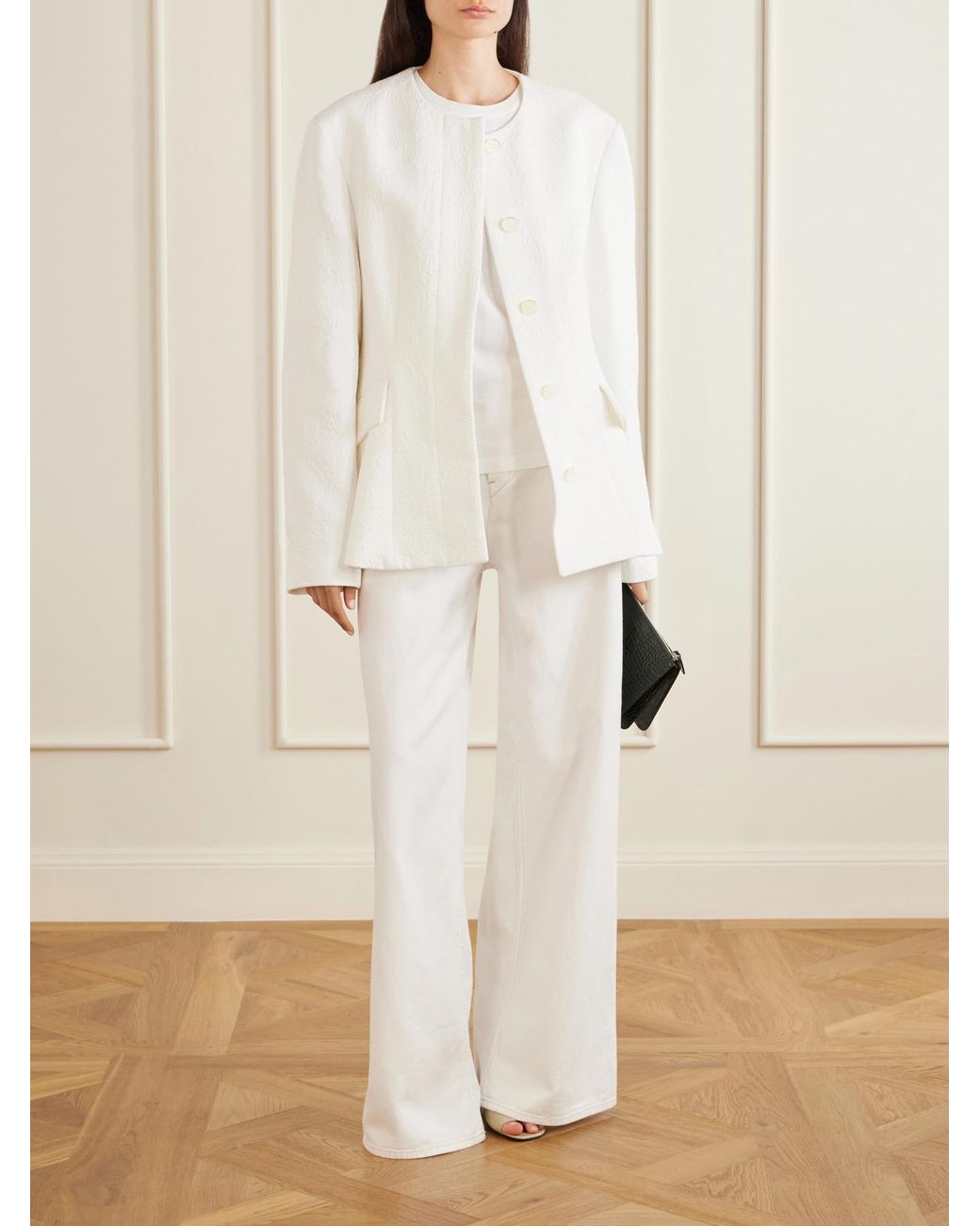 Totême Natural Cotton-Jacquard Jacket