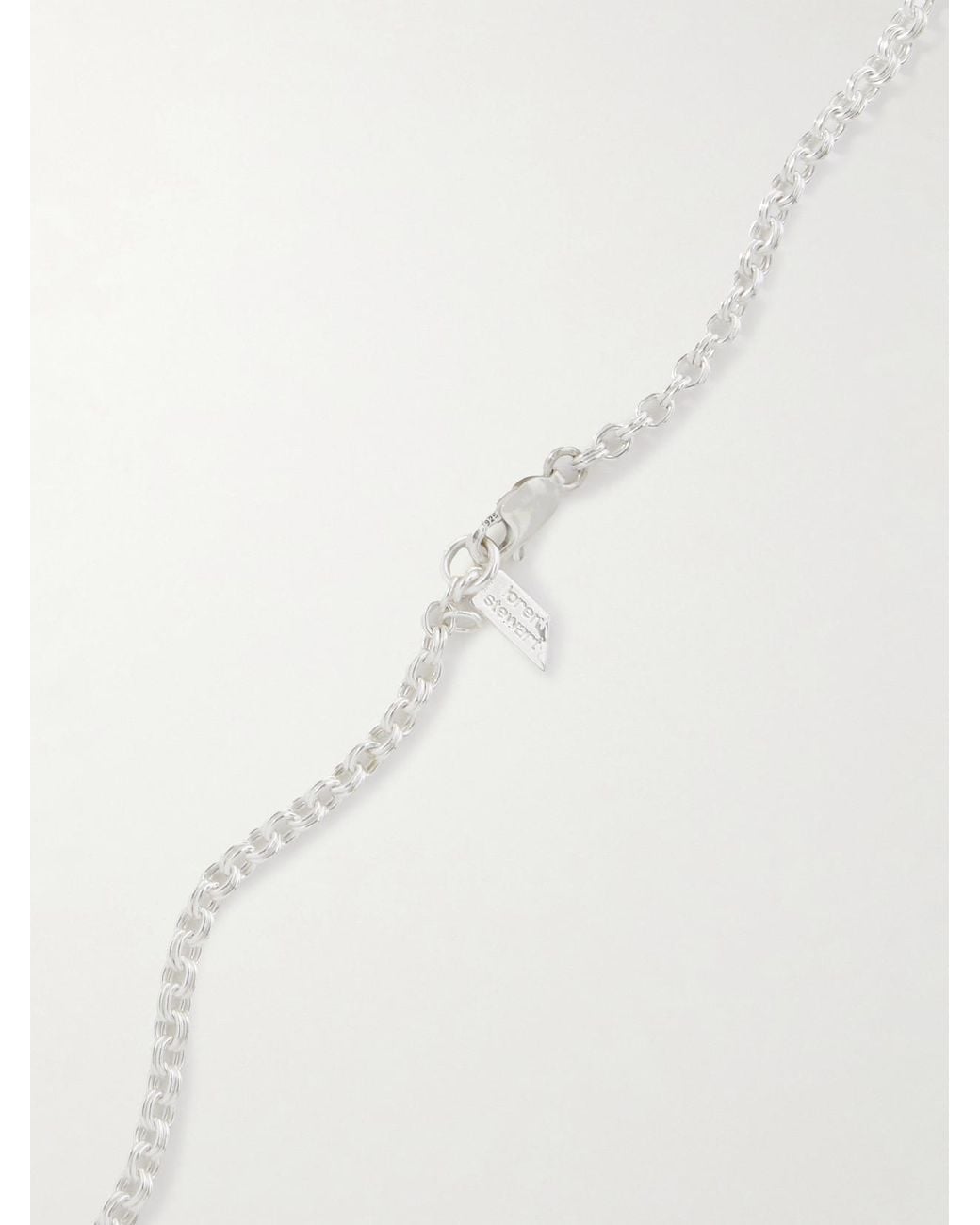 Loren Stewart White Orb Sterling Quartz Necklace