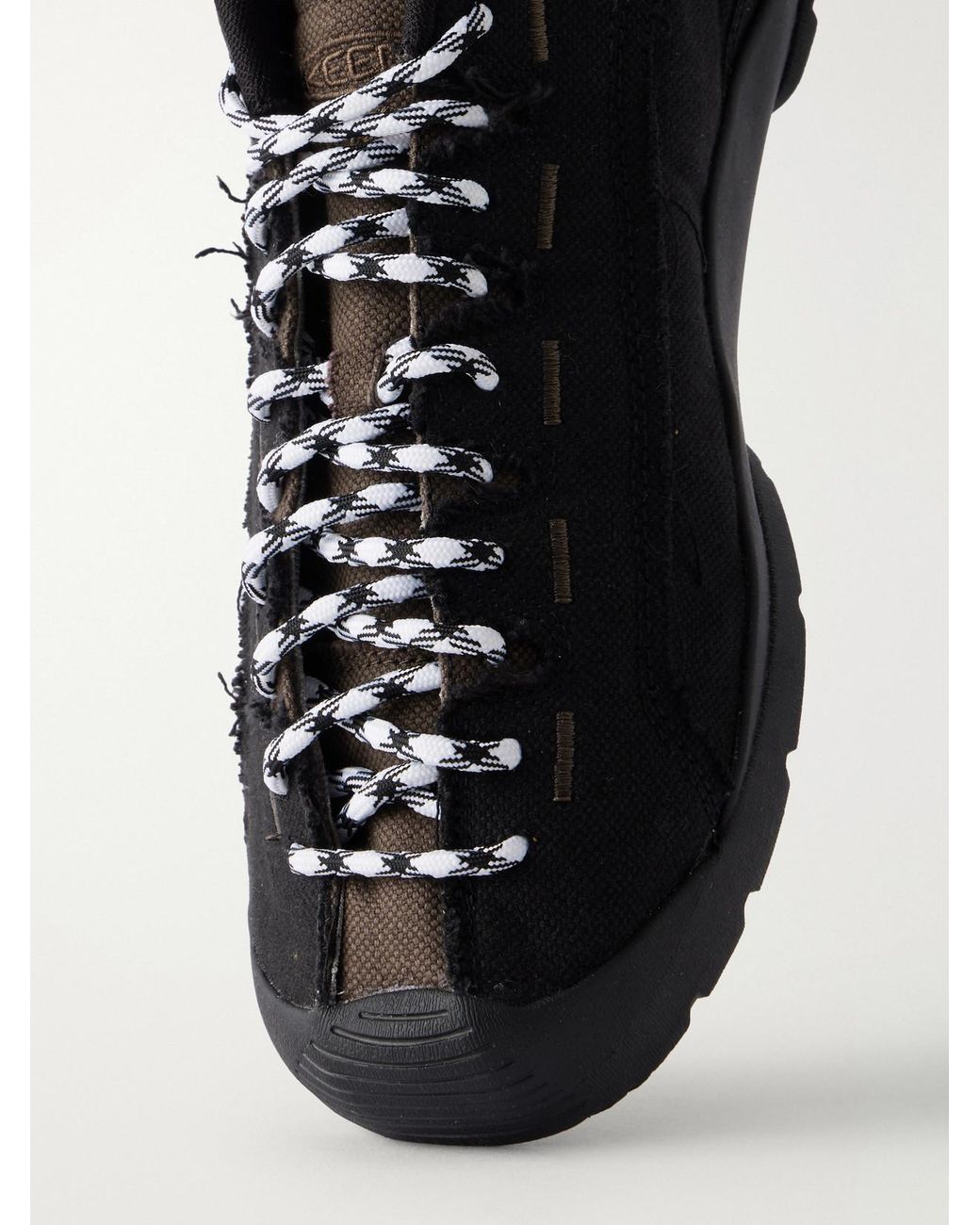 SKALL Black Keen Jasper Cotton-Canvas Sneakers