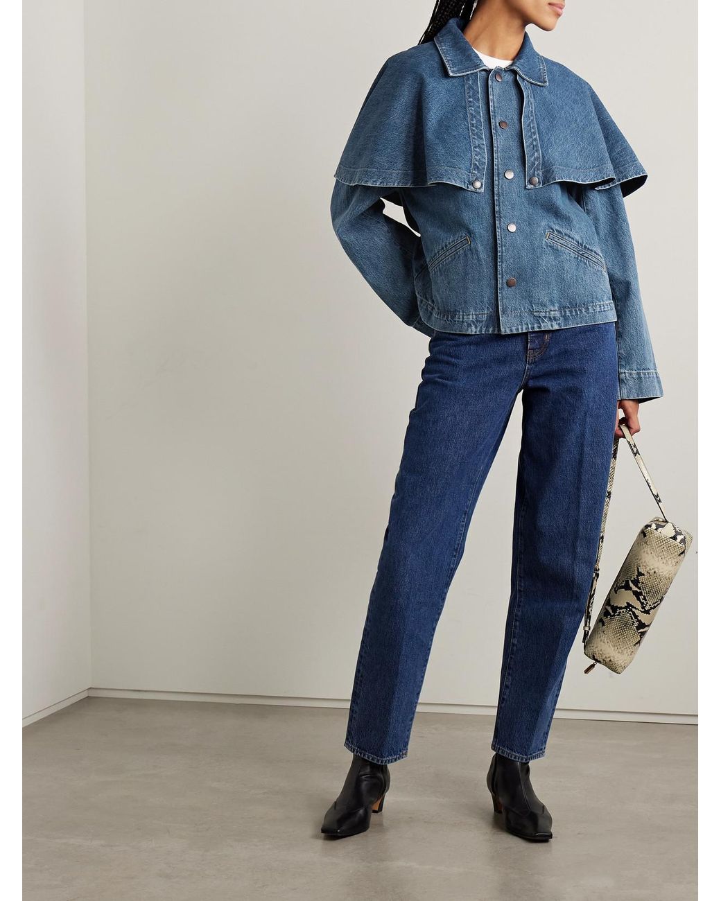 Veste En Jean The Cape FRAME en coloris Blue