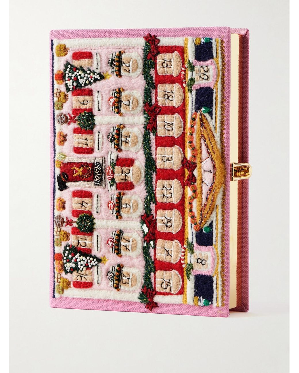Olympia Le-Tan Countdown To Christmas Embroidered Appliquéd Canvas ...
