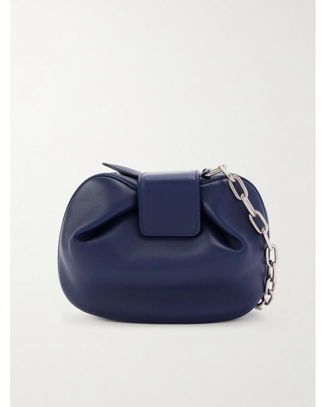 Gabriela Hearst Blue Soft Demi Leather Clutch