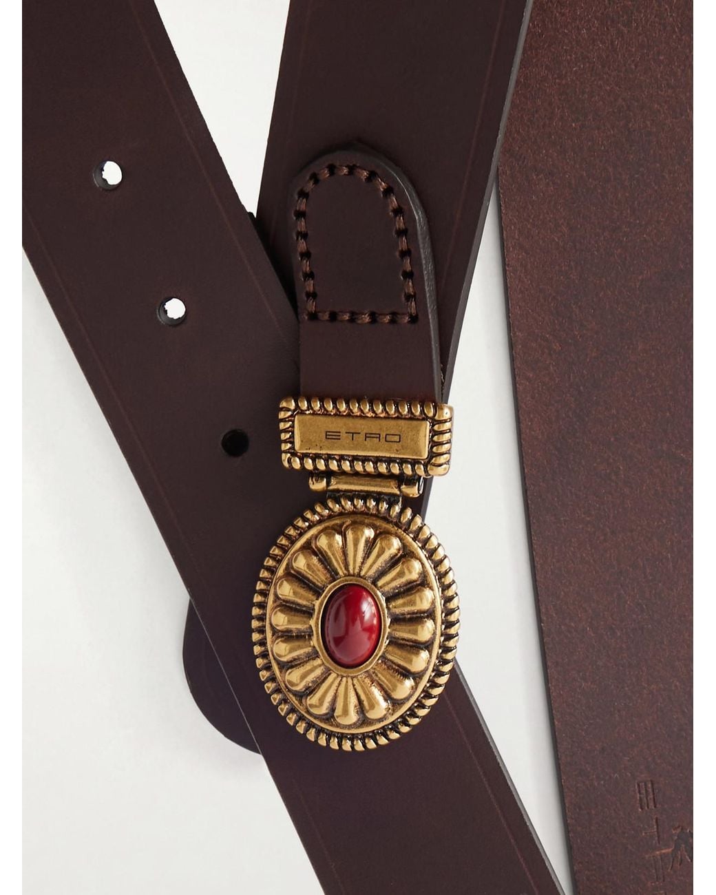 Etro Brown Leather Belt