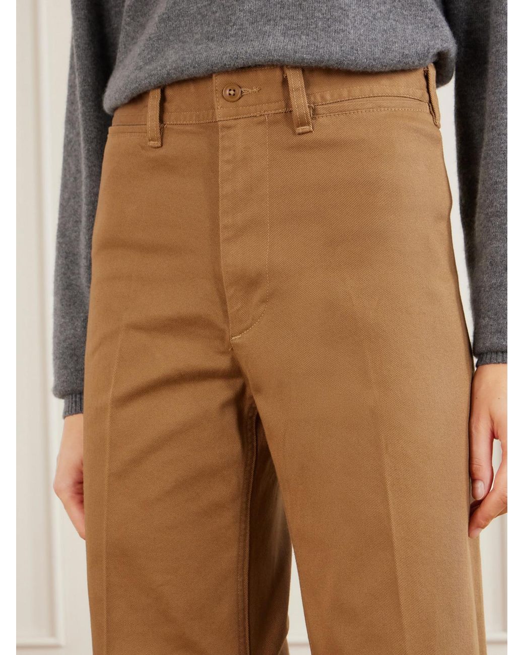Polo Ralph Lauren Natural Stretch Cotton-Twill Flared Pants