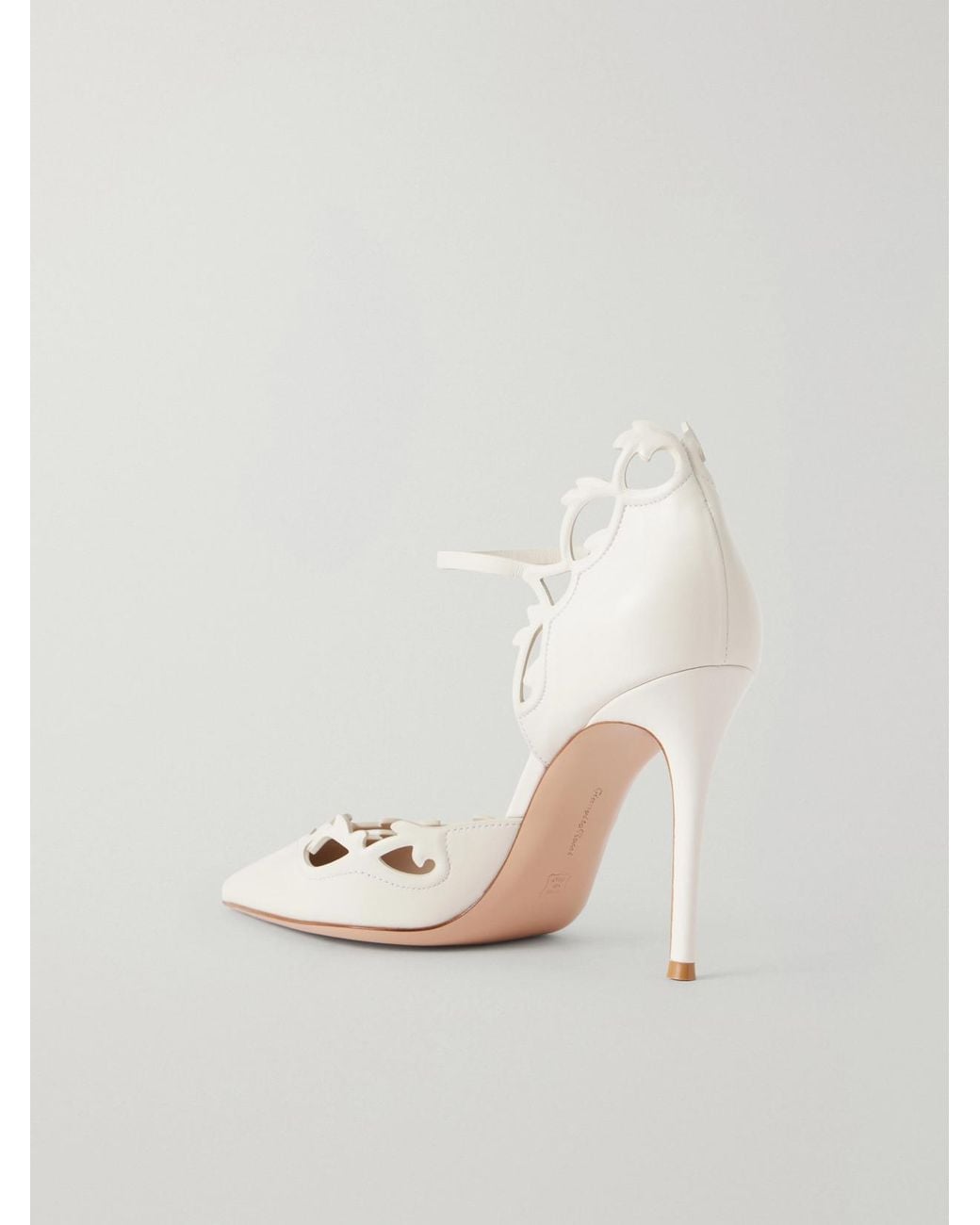 Gianvito Rossi Natural 95 Leather Pumps