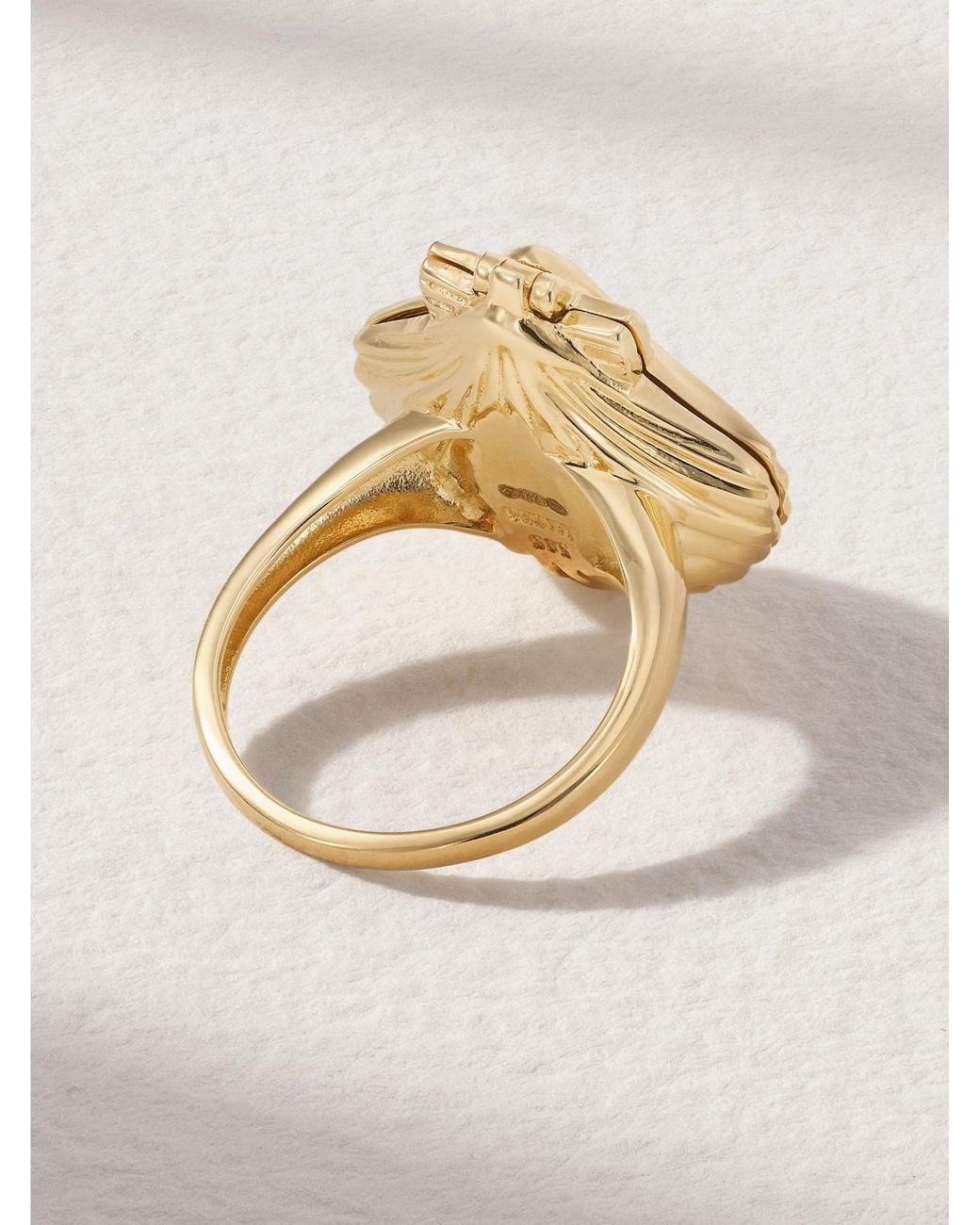 Mateo Natural Lady Venus 14-Karat, Diamond And Pearl Ring